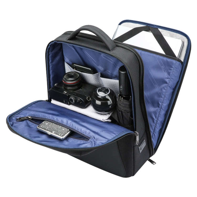 Bopai 61-120891 Multifunctional Anti-theft Laptop Business Backpack with USB Charging Hole(Black)