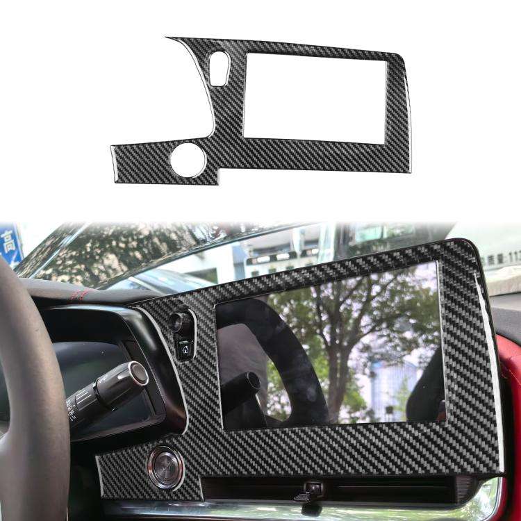 For Chevrolet Corvette C8 Left-Hand Drive Central Control Screen Frame Sticker(Black)