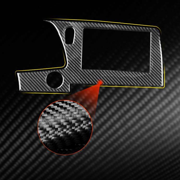 For Chevrolet Corvette C8 Left-Hand Drive Central Control Screen Frame Sticker(Black)
