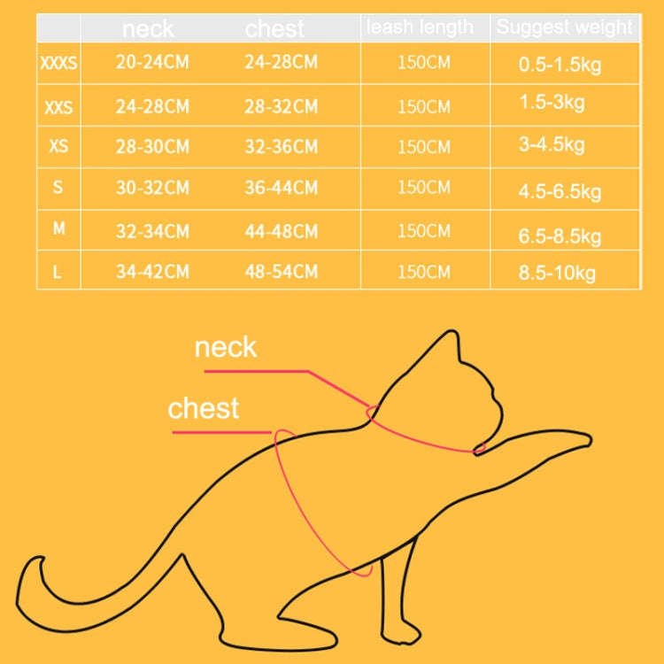 TM050 Pet Chest Strap Vest Type Breathable Reflective Traction Rope M(Vitality Orange)