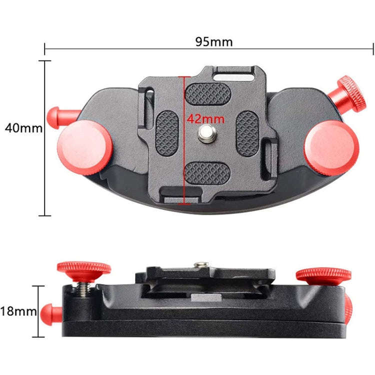 JMSUZ JMSUZ12412 For GoPro Quick Hanging Outdoor SLR Camera Waist Buckle(Red)