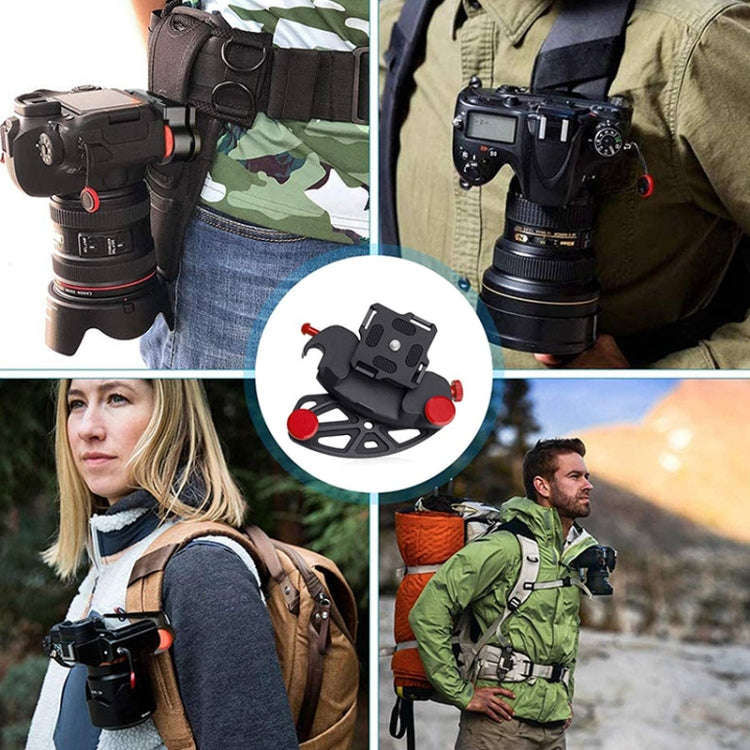 JMSUZ JMSUZ12412 For GoPro Quick Hanging Outdoor SLR Camera Waist Buckle(Red)