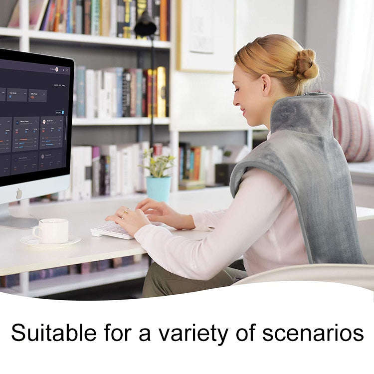 Heated Shoulder Guards Neck Guards Electric Heated Shawls Electric Blankets AU Plug(Dark Gray)