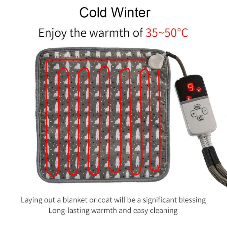 CW45 45x45cm Multi-level Temperature Regulating Timing Pet Heating Pad, Spec: US Plug