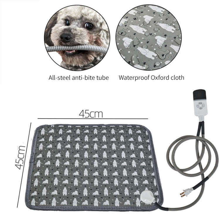 CW45 45x45cm Multi-level Temperature Regulating Timing Pet Heating Pad, Spec: EU Plug