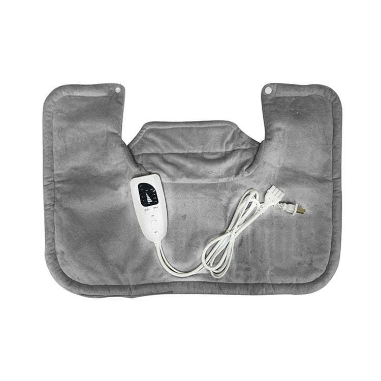 Electric Heated Thermal Shawl On The Back And The Neck AU Plug(Creamy-white)