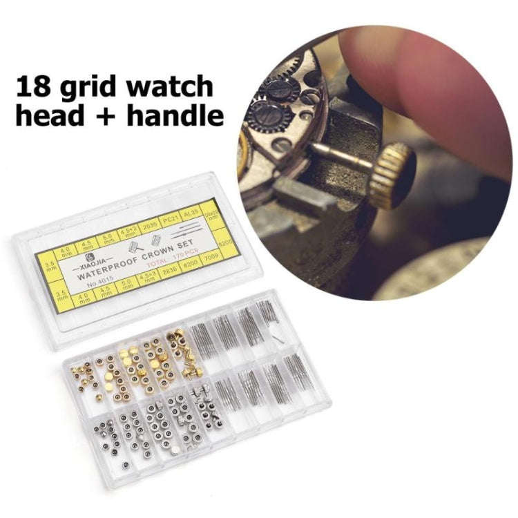 170 PCS / Box C012 Watch Accessories Epoxy Watch Crown and Stem Repair Parts