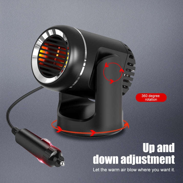 12V 130W Car Heating and Cooling Dual-use Fan Glass Defogging and Defrosting Heater(White)