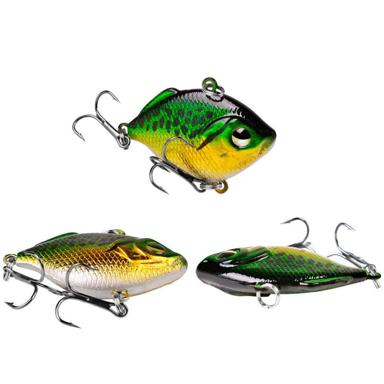 3 PCS PROBEROS DW1044 4.5cm/8.5g Lure Fake Bait Iconic Plastic VIB Hard Bait(D)