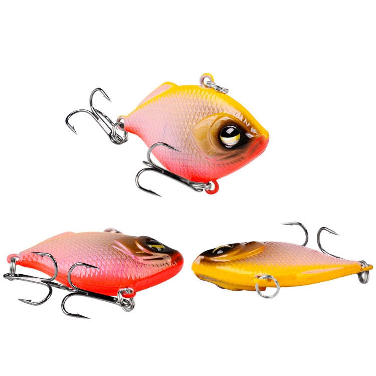 3 PCS PROBEROS DW1044 4.5cm/8.5g Lure Fake Bait Iconic Plastic VIB Hard Bait(E)