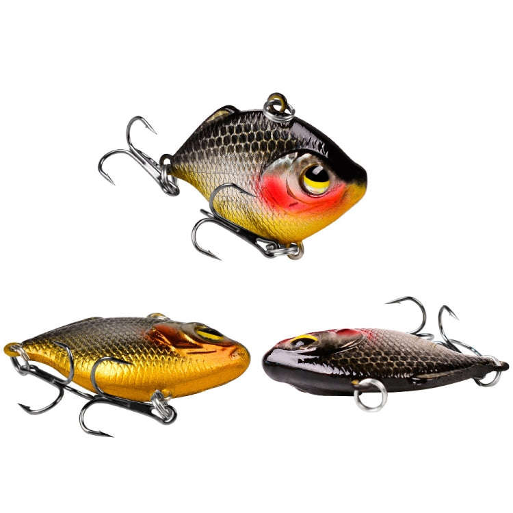 3 PCS PROBEROS DW1044 4.5cm/8.5g Lure Fake Bait Iconic Plastic VIB Hard Bait(F)
