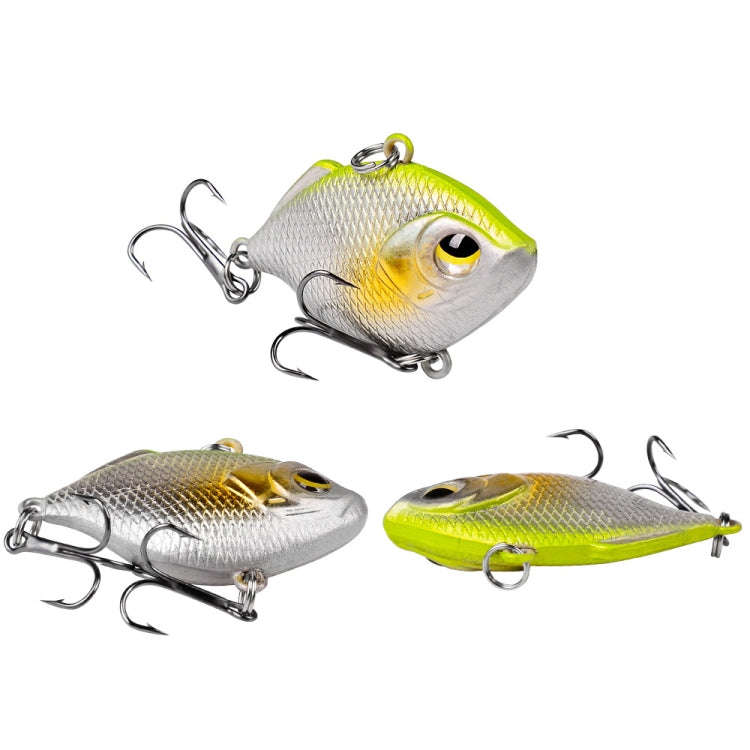 3 PCS PROBEROS DW1044 4.5cm/8.5g Lure Fake Bait Iconic Plastic VIB Hard Bait(G)