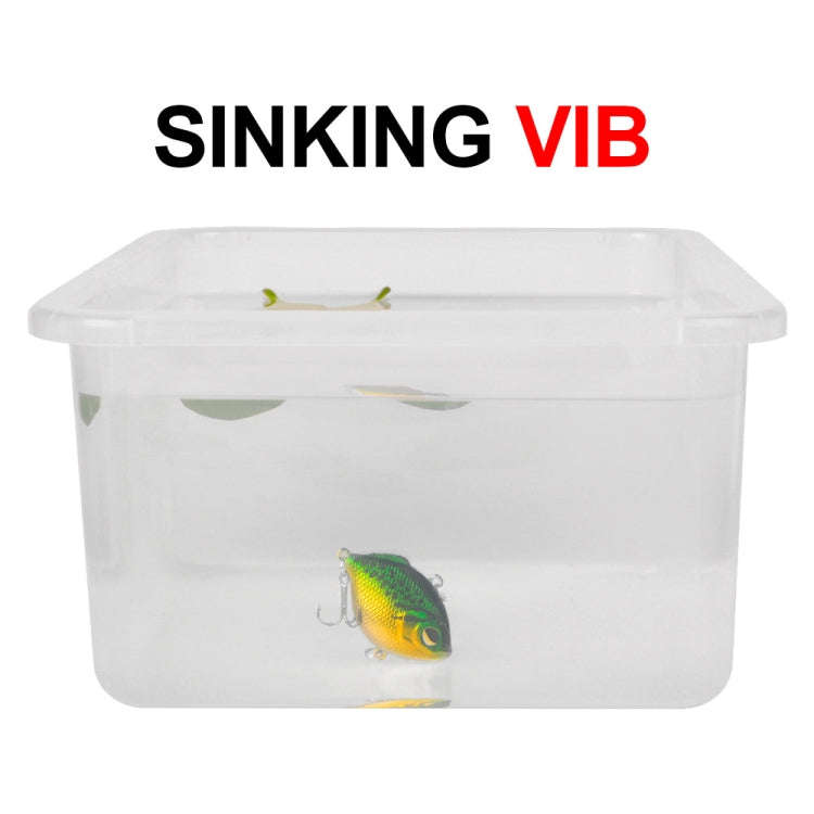 3 PCS PROBEROS DW1044 4.5cm/8.5g Lure Fake Bait Iconic Plastic VIB Hard Bait(C)