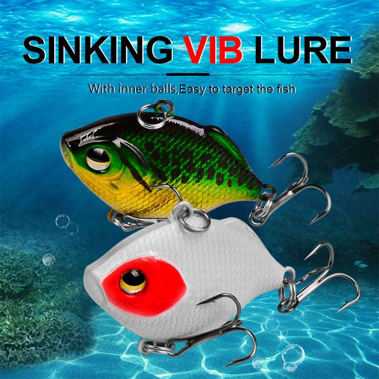 3 PCS PROBEROS DW1044 4.5cm/8.5g Lure Fake Bait Iconic Plastic VIB Hard Bait(C)