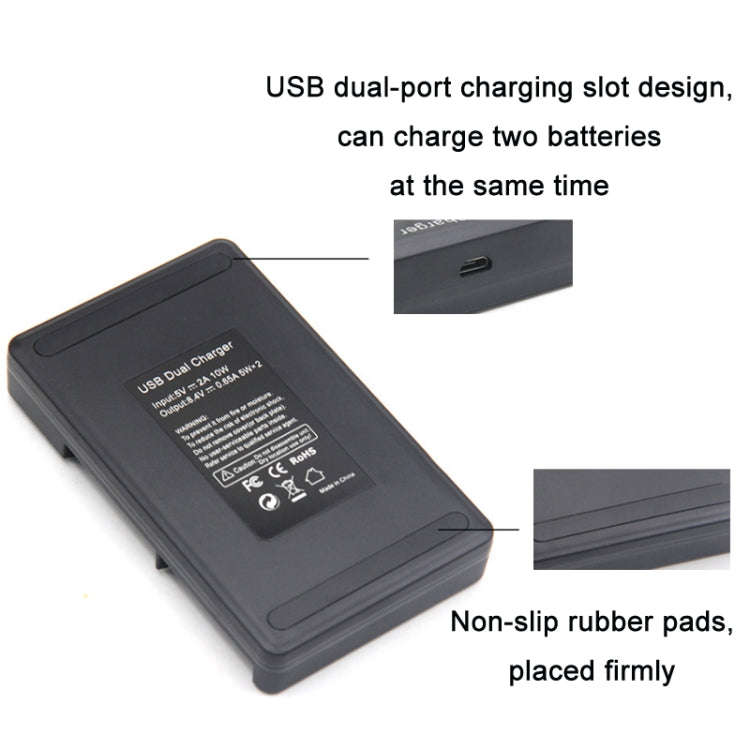LP-E6 SLR Camera Vertical Dual Battery Charger