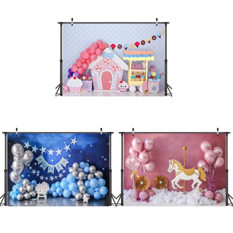 2.1m X 1.5m Birthday Party Shooting 3D Printed Background Cloth(4716)