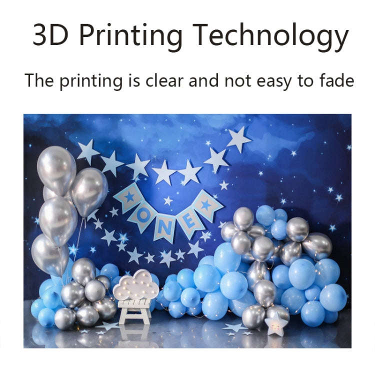 2.1m X 1.5m Birthday Party Shooting 3D Printed Background Cloth(4716)
