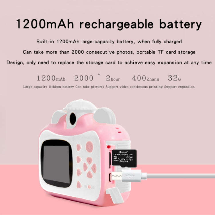 KX01-1 Smart Photo and Video Color Digital Kids Camera without Memory Card(Green+White)