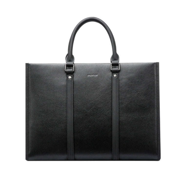 Bopai 11-98711 Multifunctional Business Waterproof Wearable Laptop Handbag(Black)