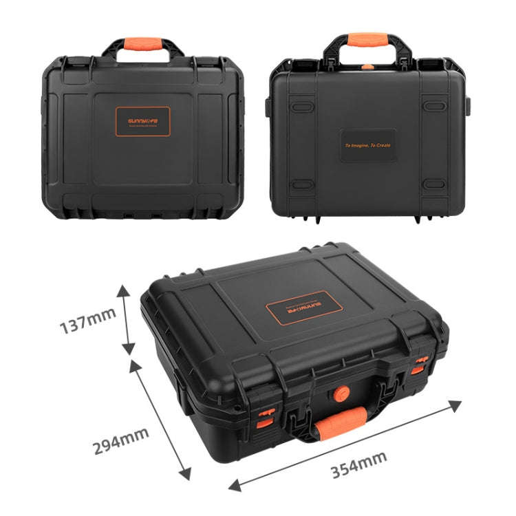 Sunnylife AQX-5 For Mavic 3 Waterproof Safety Box Outdoor Drop Resistant Suitcase(Black)