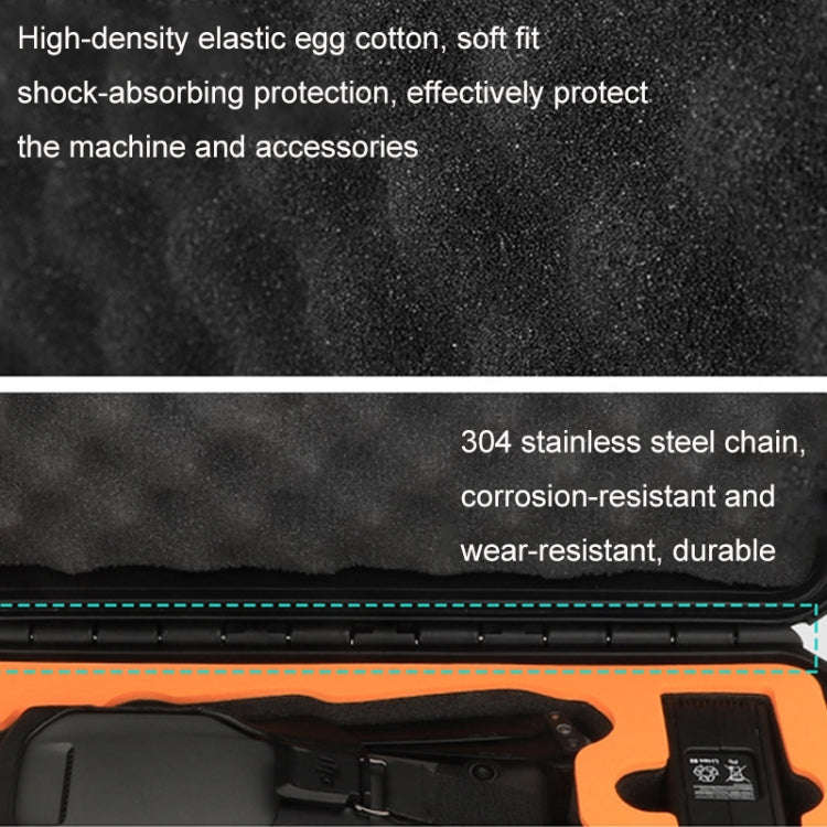 Sunnylife AQX-5 For Mavic 3 Waterproof Safety Box Outdoor Drop Resistant Suitcase(Black)