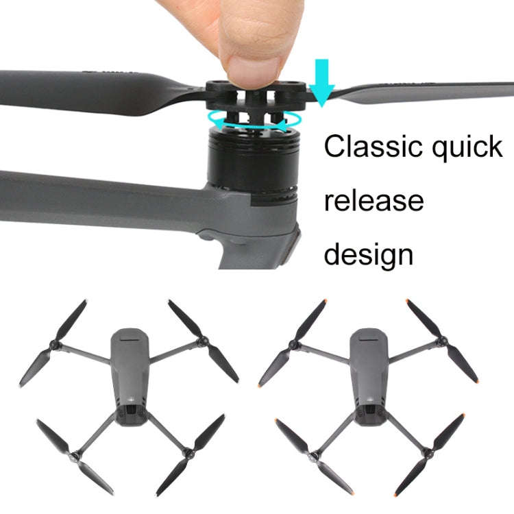 For Mavic 3 2pairs Sunnylife 9453F-2 Silver Paddle Tip Quick Release Blades