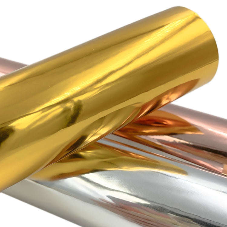 30cm x 150cm Glossy Metal Self Adhesive Vinyl Film DIY Cup Sticker Car Sticker, Color: Gold