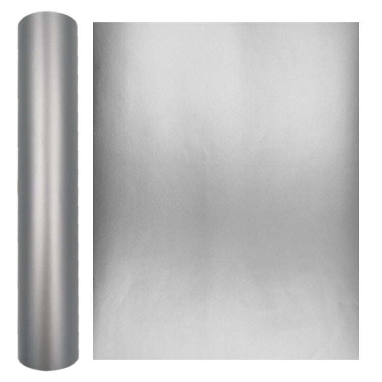 Matte Metal Self Adhesive Vinyl Lettering Sticker Cup Sticker Car Sticker, Size: 30x100cm(Silver)