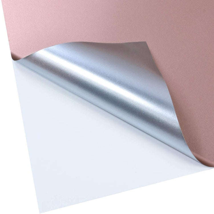 Matte Metal Self Adhesive Vinyl Lettering Sticker Cup Sticker Car Sticker, Size: 30x100cm(Rose Gold)
