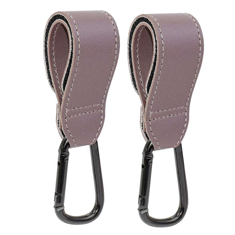 2 PCS Simple Multifunctional Electric Vehicle Bicycle Aluminum Alloy Climbing Buckle(Light Purple)