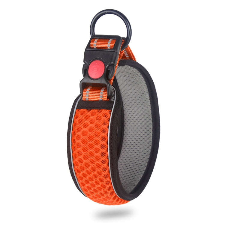 Honeycomb Net Dog Collar Neck Collar Breathable Reflective Anti-Strangle Collar XS(Fluorescent Or...