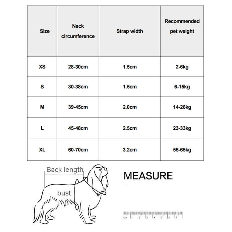 Honeycomb Net Dog Collar Neck Collar Breathable Reflective Anti-Strangle Collar M(Blue)