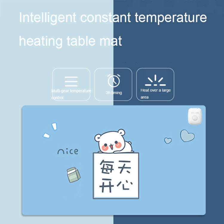 Intelligent Timing Heating Waterproof Warm Mouse Pad CN Plug, Size: 80x33cm(Happy Daily)