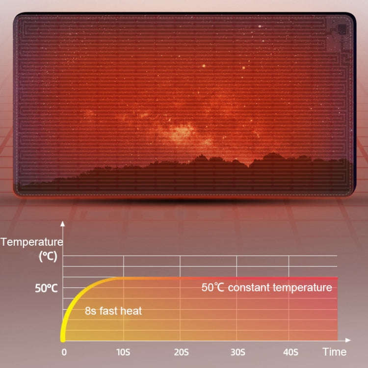 Intelligent Timing Heating Waterproof Warm Mouse Pad CN Plug, Size: 80x33cm(Happy Daily)