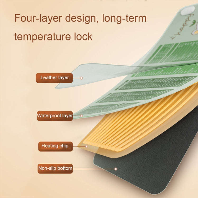 Intelligent Timing Heating Waterproof Warm Mouse Pad CN Plug, Size: 80x33cm(Selfie Girl)