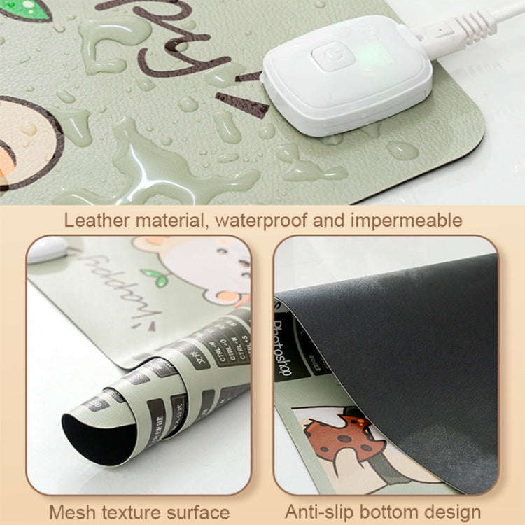 Intelligent Timing Heating Waterproof Warm Mouse Pad CN Plug, Size: 80x33cm(Selfie Girl)