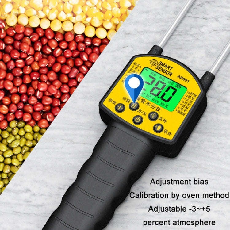 Smart Sensor AR991 Voice Prompt Grain Moisture Content Tester