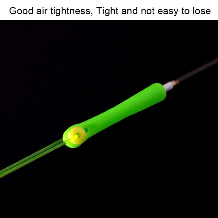 100 PCS SXP01 Dual CoreSilicone Floating Seat Fishing Accessories, Size: Small(Fruit Green)