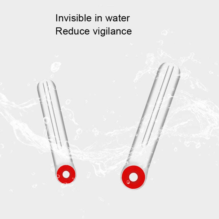 100 PCS SXP01 Dual CoreSilicone Floating Seat Fishing Accessories, Size: Medium(Transparent)