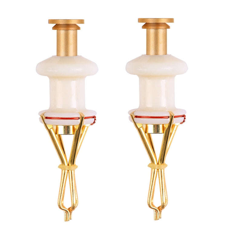 2 PCS KLJ01 Fishing Large Red Worm Clip Rubber Band Ring Particle Bait Clip(Clip)