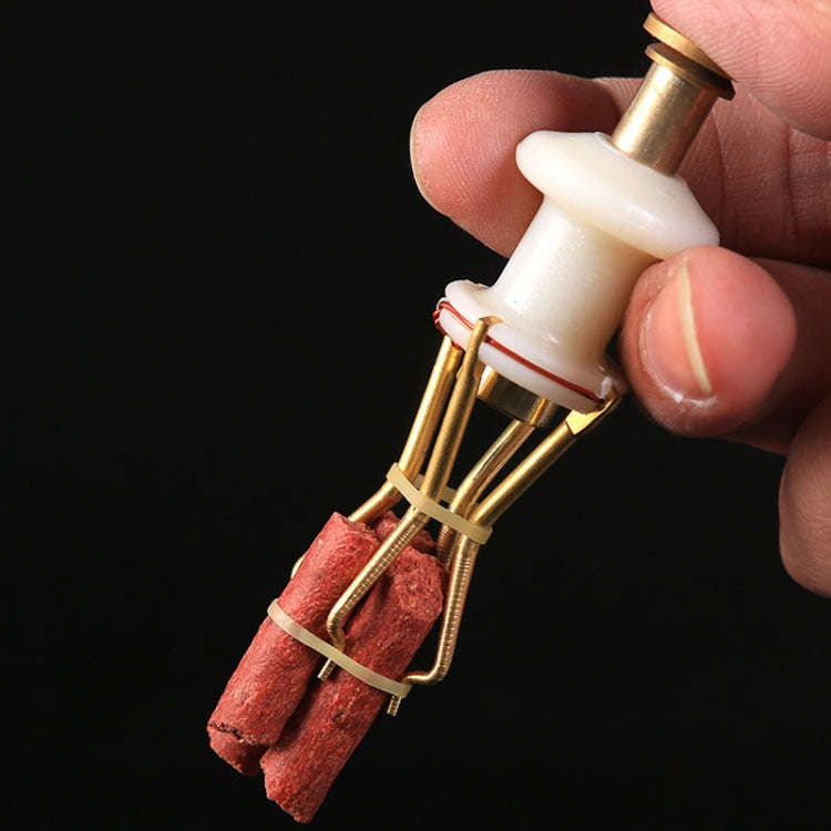 2 PCS KLJ01 Fishing Large Red Worm Clip Rubber Band Ring Particle Bait Clip(Clip)