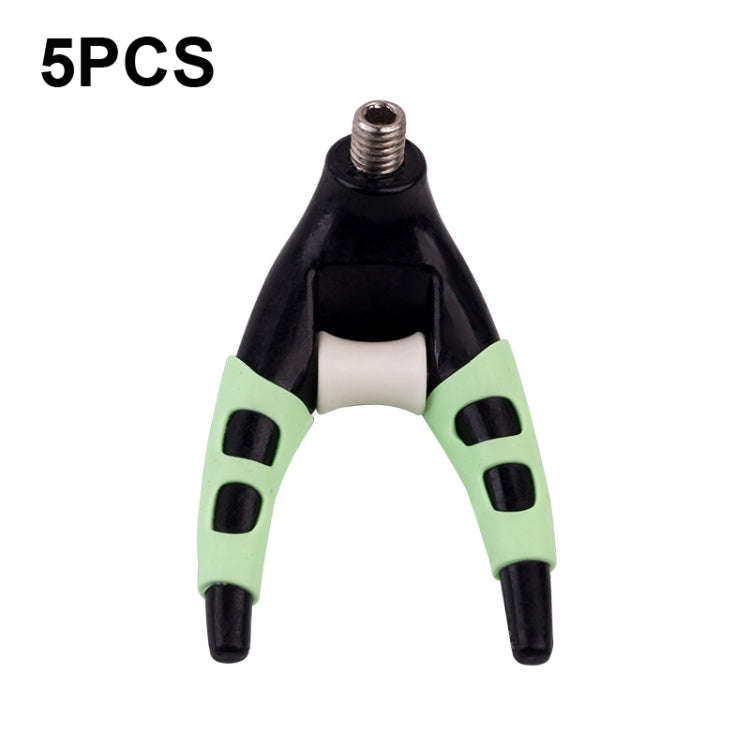 5 PCS Detachable Luminous Claw Turret Bracket Head Fishing Rod Head Bracket Accessories, Size: Small