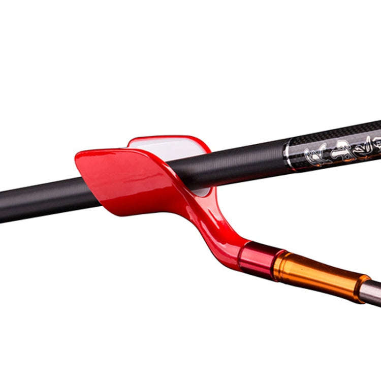 Duckbill Type Universal Non-slip Fishing Rod Bracket Head(Red)