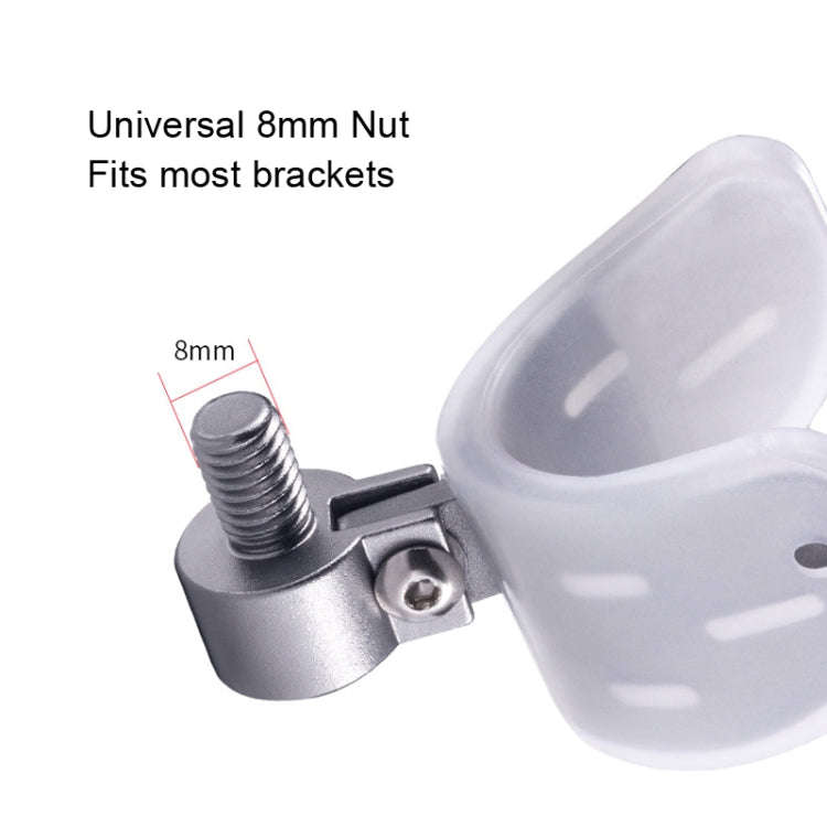 Aluminum Alloy Rod Head Universal Anti-Slip Luminous Front Fork Head, Style: Wide Gray