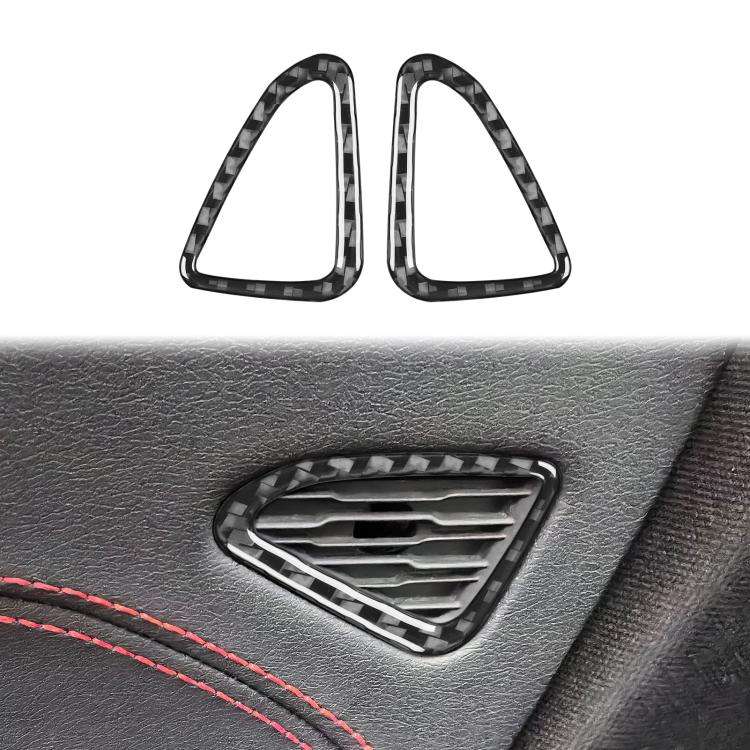 For Chevrolet Corvette C8 2pcs/Set Car Door Air Vent Sticker(Black)