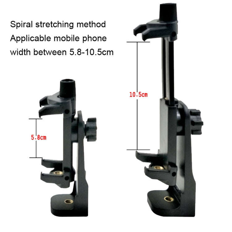 YUNTENG Tripod PTZ Adapter Aelfie Rod Live Broadcast Bracket Fixing Clip