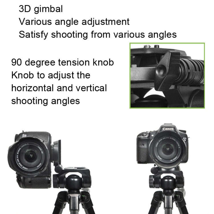 YUNTENG 696 SLR Tripod General Mobile Phone Stand(Black)