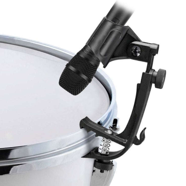 2 PCS  Adjustable Clip On Drum Rim Shock Mount Microphone Mic Clamp Holder(M00661)