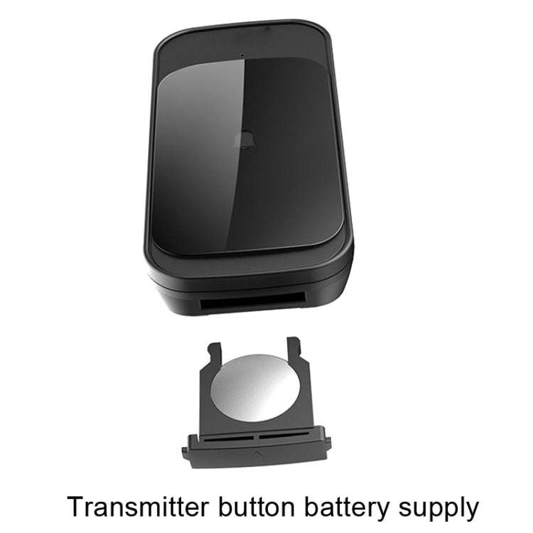 C03 1 For 1 Home Wireless IP44 Waterproof Touch Sensor Doorbell(UK Plug White)