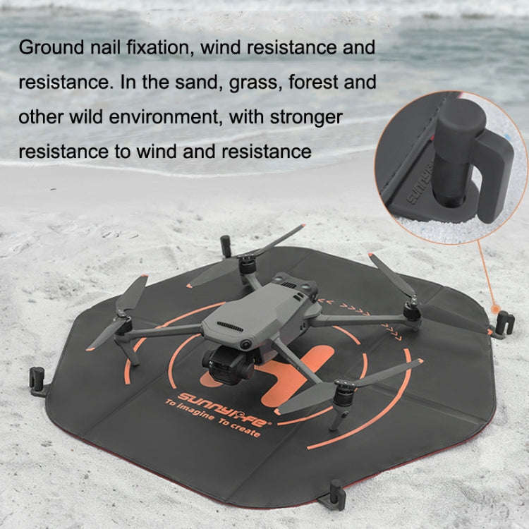 Sunnylife TJP09 For DJI Avata / Mini 3 Pro 60cm Waterproof Double Sided Folding Apron(Black Red)